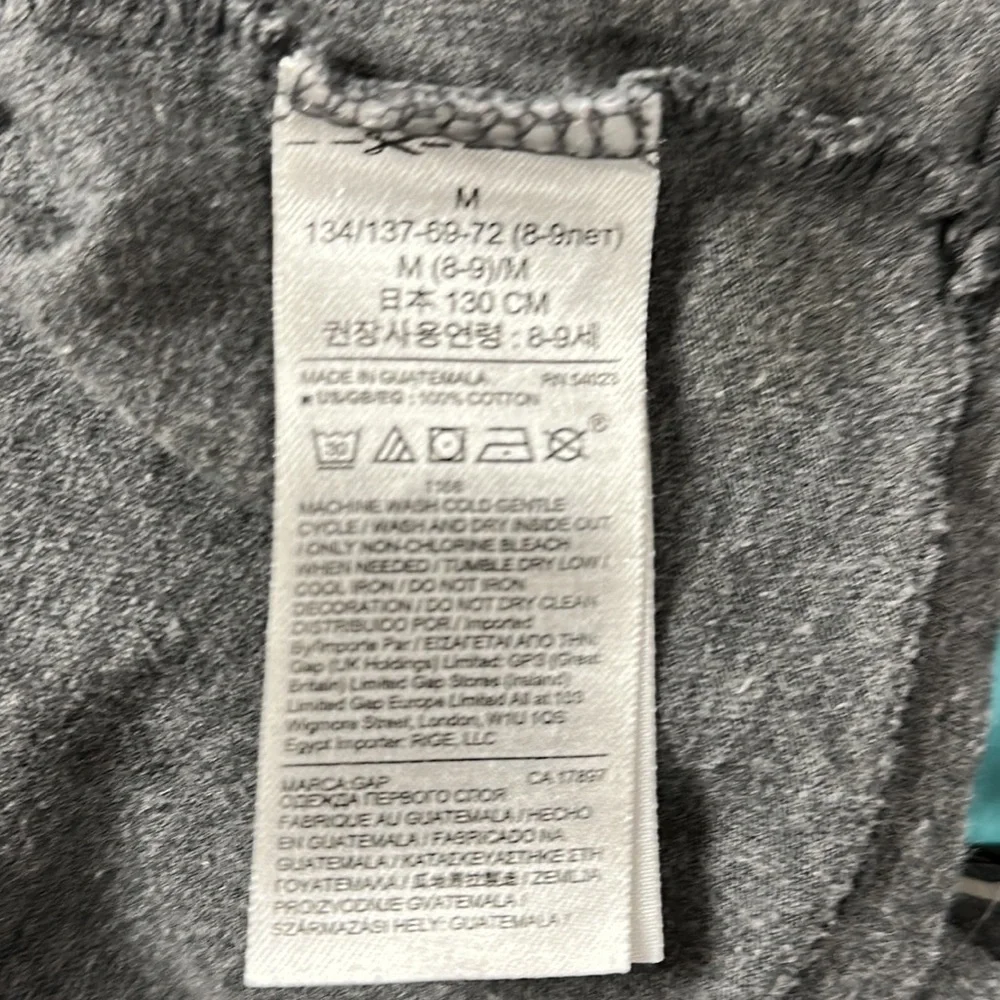 Gap 'Listen To Your Heart' Graphic headphone  Long Sleeve T-Shirt Size M, Gray